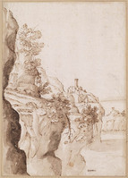 K V 036
<br/>
Gezicht op Nemi
<br/>
<em>Allegrini, Francesco (1624-1684)</em>
